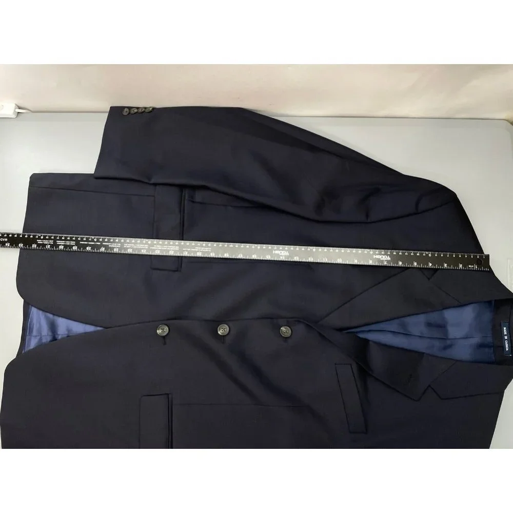 Ralph Lauren Black Label Blazer Coat‎ Wool Academia Office Business Blue 40L